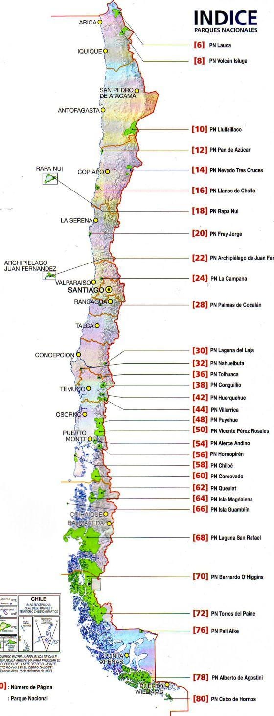 Mapa futaleufu Čileu