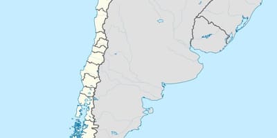 Mapa argentina Čileu