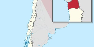 Mapa arica Čileu