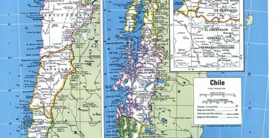 Mapa detaljne Čileu