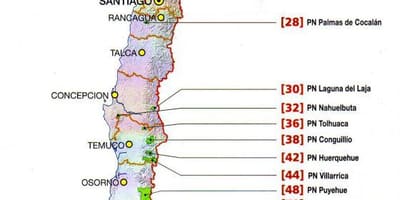 Mapa futaleufu Čileu