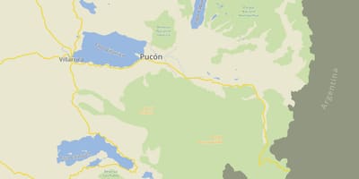 Mapa pucon Čileu