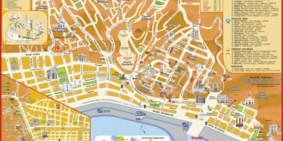 Turističke karta za valpariso Čileu